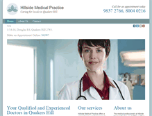 Tablet Screenshot of hillsidemedicalpractice.com.au